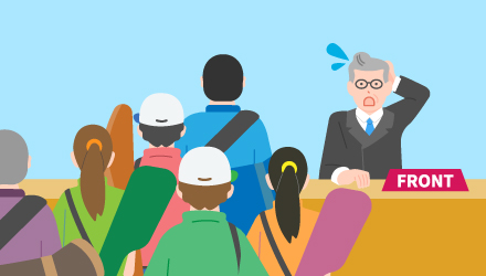 従来方法で行うチェックイン/チェックアウト業務の画像