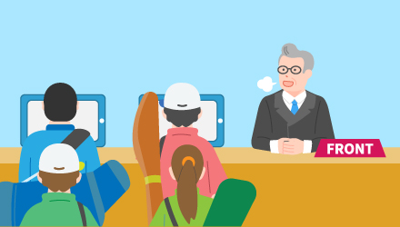 DX化した場合のチェックイン/チェックアウト業務の画像